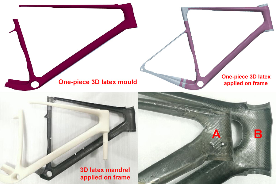 Technologie de mandrin Latex 3D sur cadre en carbone Gravel