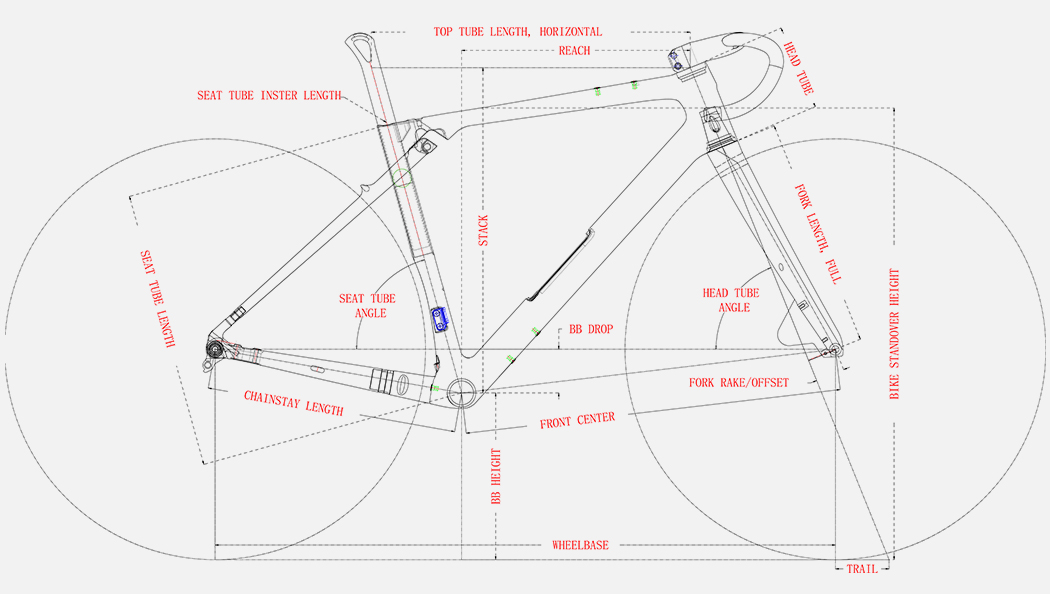 PXG087-D gravel frame geometry