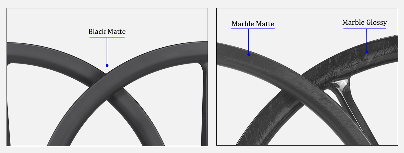 different weave on the spoke wheels