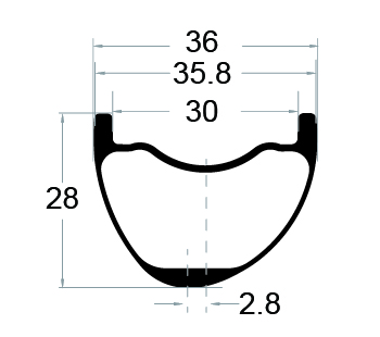 32 inch MTB bike rim