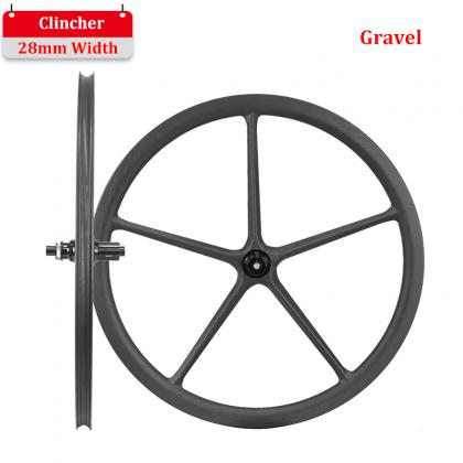 carbon 5-spoke wheels